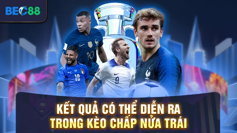 Kết quả có thể diễn ra trong kèo chấp nửa trái